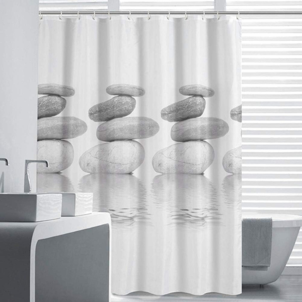 3D-tryckt Vattentät Mögelresistent Duschdraperi i Polyester 18