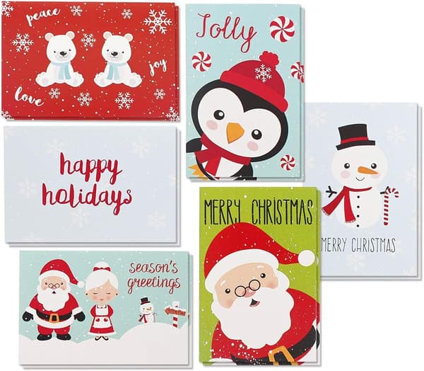 God Jul Kortset 48-pack Jul Snögubbe Kort