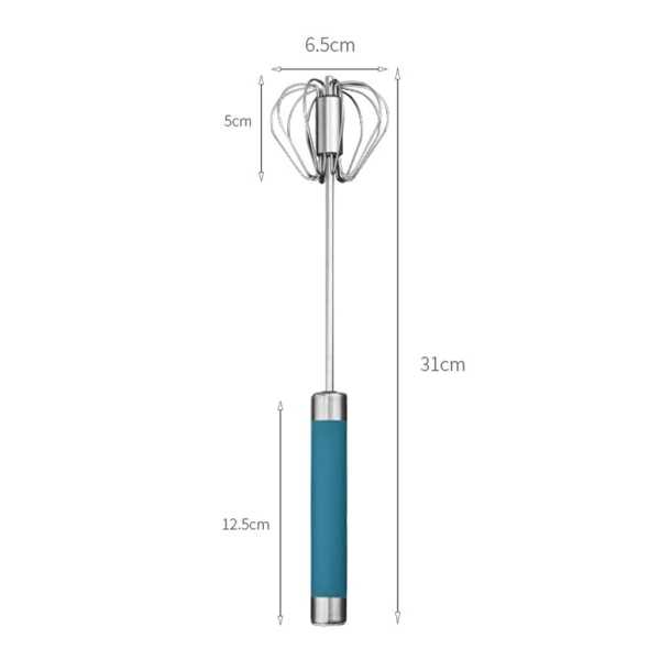 Rostfritt stål roterande tryckvisp mjölkskummare roterande