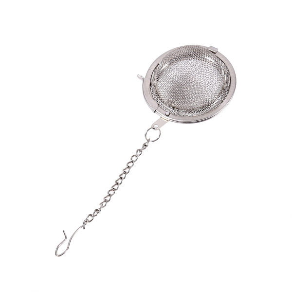 Rustfri Stål Løst Te-Infuser Blad Si Filter Diffuser Urte Krydderi Net Bold 4,5 cm