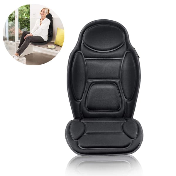 Massageöverdrag för bilen, 5 massageprogram, bilsätesöverdrag - sätesvärme med värmefunktion