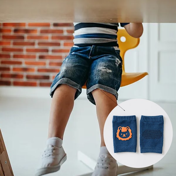 2 par babystrumpor skyddar armbågsskydd småbarn krypande knä