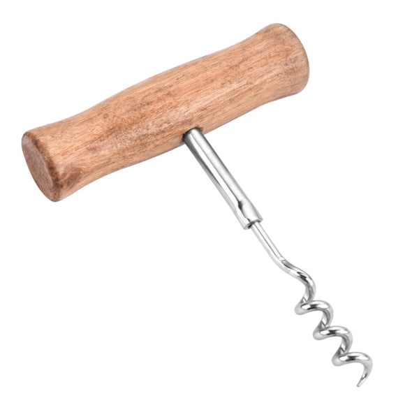 Ergonomisk Korkskruv med Handtag, T-Formad Design för Överlägset Grepp, Rostfritt Stål med Förbättrad Hävstång