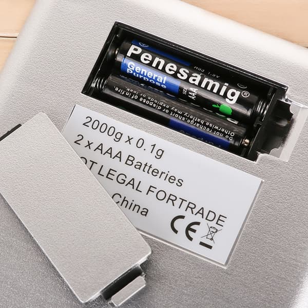 Extra Stor Matvåg USB Uppladdningsbar Digital Köksvåg