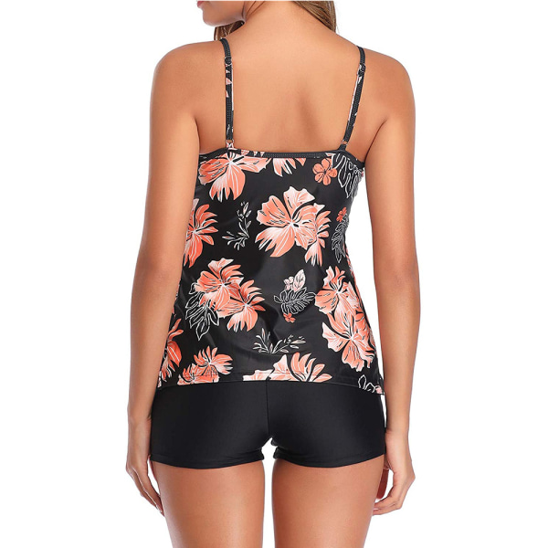 Tankini Badetøj til Kvinder med Lagdelt Rufflet Flounce Tankini Top