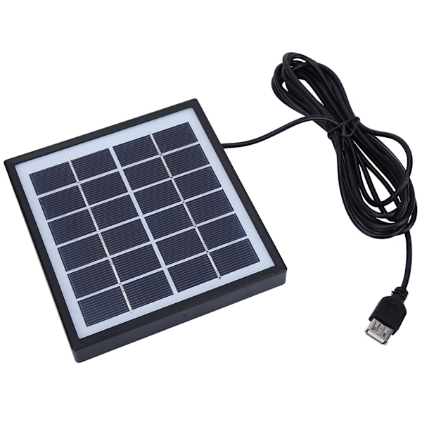 2W 6V Portabel Polykristallin Silikon DIY Solpanel med 3m Förlängningskabel Utomhus