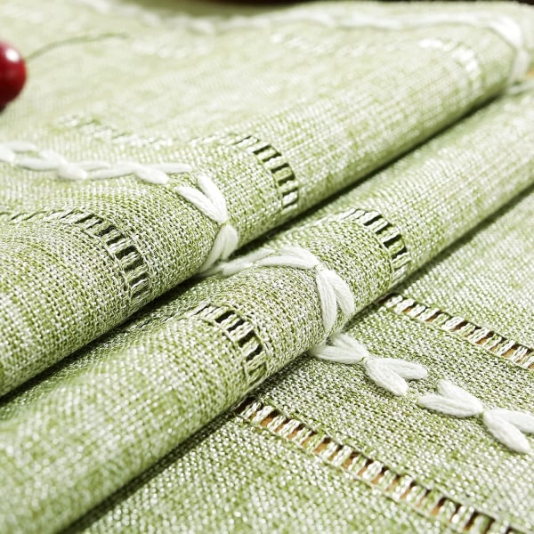 Rustik Landhus Stil Linned Dugløber, Boho Broderet Tabl