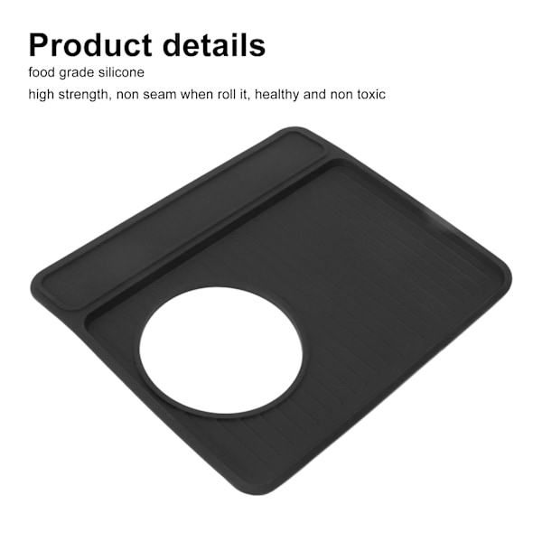 Kaffe Maskine Anti-Skrid Pad Silikon Kaffe Maskine Tilbehør Top Pad til Breville 870 Sort