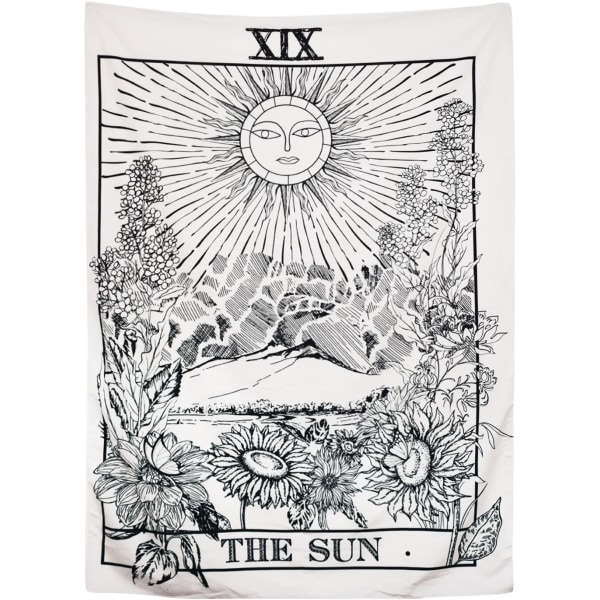 Tarottapet Månen Stjärnan Solen Tapestry Medieval Europ
