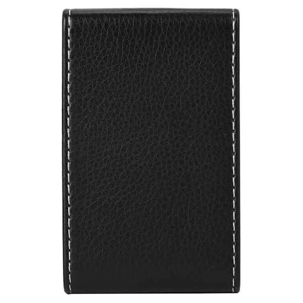 Professionell Visitkortshållare, Elegant Slim Design PU Läder Metall Namnkortsfodral för Män & Kvinnor, Multifunktionell Förvaring