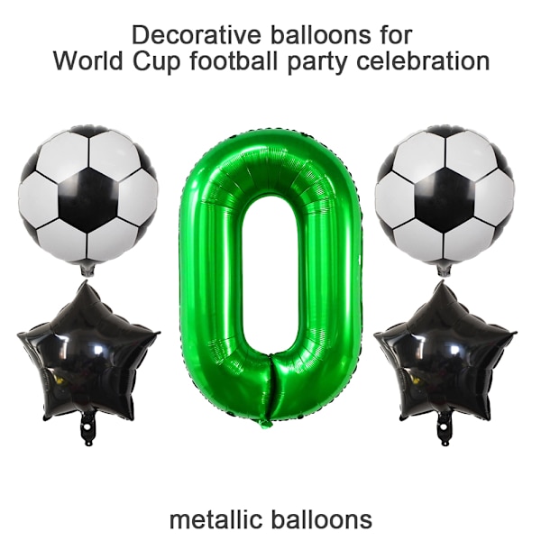 Gigant, Ballon Nummer, Balloner Til Fødselsdage, Fodbold Dekorationer