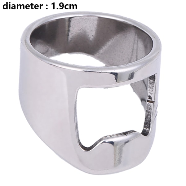 10pcs Stainless Steel Beer Ring Bottle Opener, Simple Ring Open