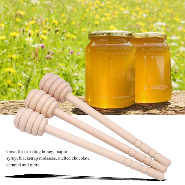 24 stk Træ Honningpinde, Rørpinde, Marmelade Sirup Rørpinde, Køkkenredskaber