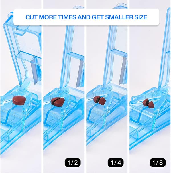Pilleboks Reise Pillekutter Pillesplitter Pilledeler Pilledispenser
