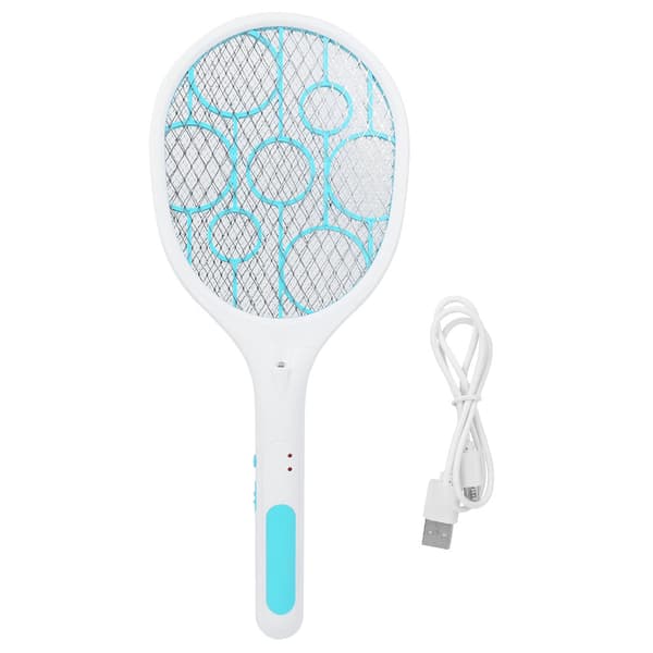 Handhållen LED elektrisk myggflugsmälla Zapper Killer Bug Insect Racket USB-laddning