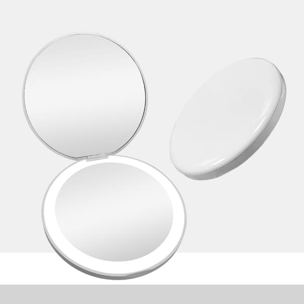 Taskupeili, 1X/3X Suurennus LED Kompakti Matkameikkipeili