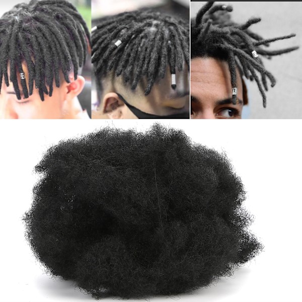 Afro-piipun hiuspiipun pehmeä afro-kihara peruukki pidennykset hiuslisäkkeet hiuslisäke musta