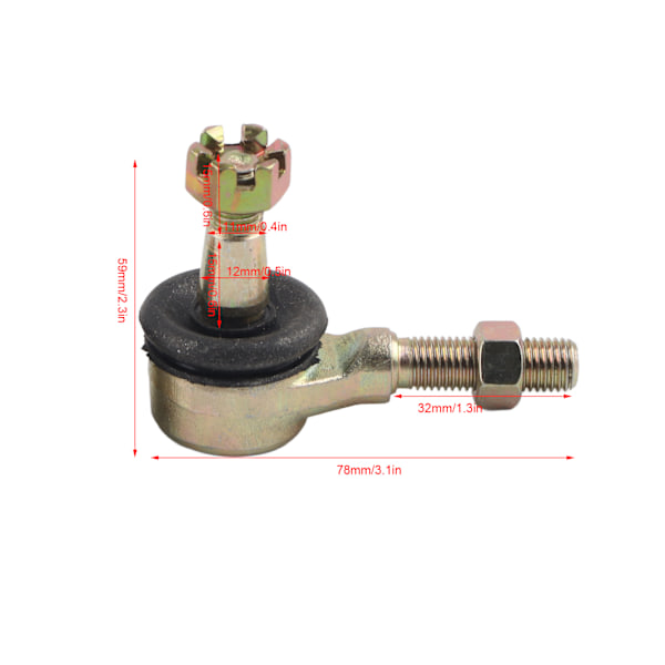 M10 Par Ball Joint Udskiftning til 50Cc 70Cc 90Cc 110Cc 125Cc 150Cc 200Cc 250Cc ATV