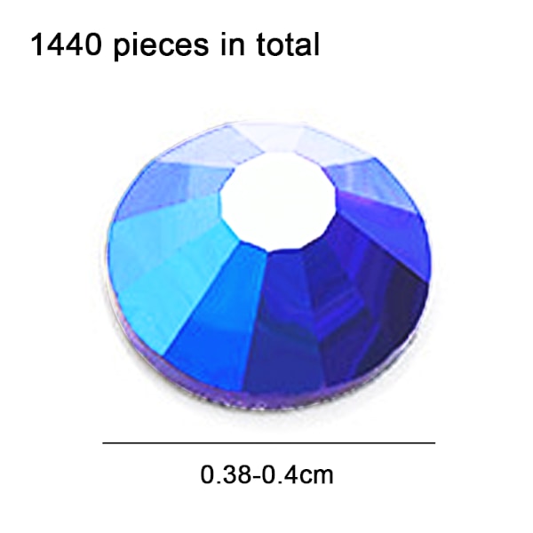 Krystal Rhinestones, Flade Glassten til Neglekunst, DIY Håndværk