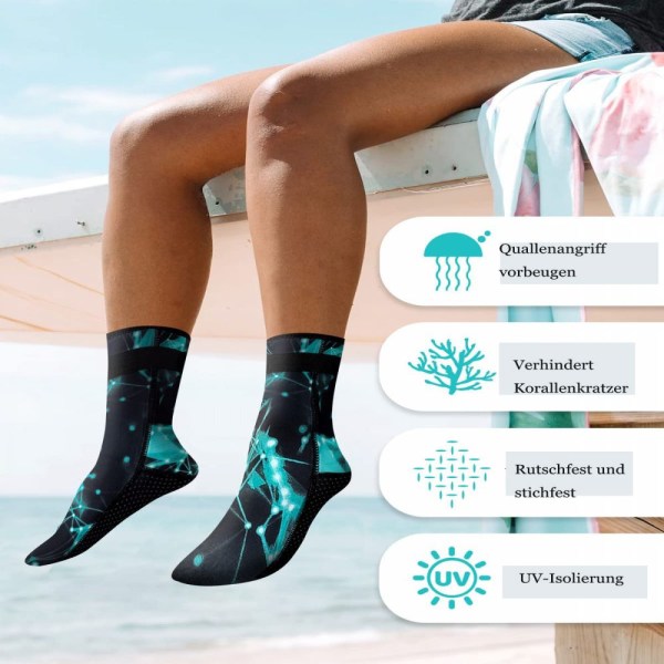 3 mm neopreenisukat miehille ja naisille, pitävät lämpimänä neopreenisukat