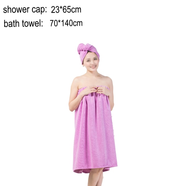 Kvinnors Ecofabric Terry Cloth Spa-paket: Kroppsinpackning & Hårhandduk