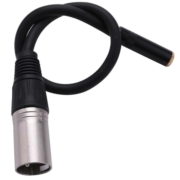 0. Wire 3-polet XLR Han til 3,5 mm Hun Audio Stik Stereo Mikrofon Adapter