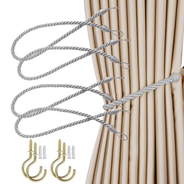 2 par gardinbindningar repband, handgjorda gardiner
