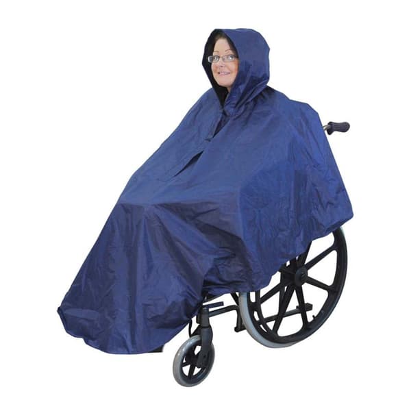 Avancerad universell vattentät poncho med rullstolsluva