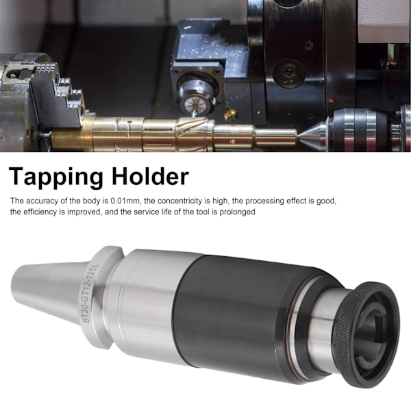 Tapping Holder Collet Chuck Shank Overload Torsion Protection Telescopic Buffer BT30‑GT12‑125L