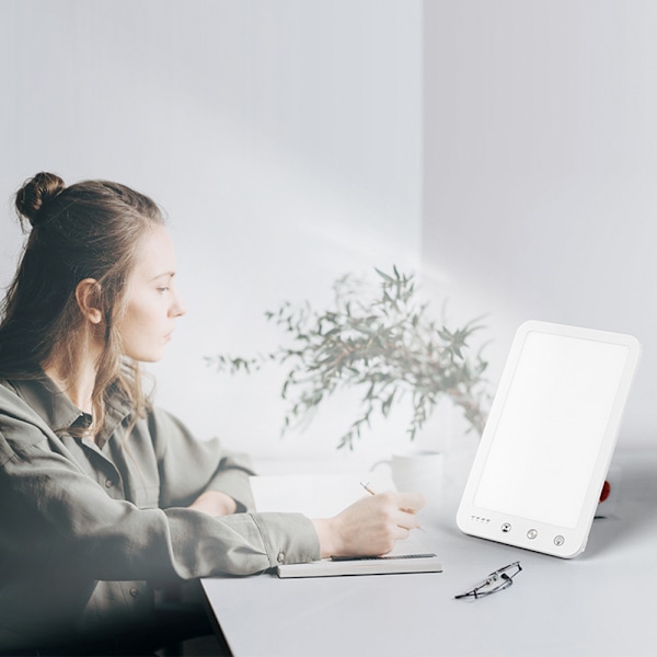 Radiant Mood Booster, 10000 Lux Ljusterapilampa med Justerbar Ljusstyrka & Dubbla Färgtemperaturer, Portabel Solljuslåda för Energi inomhus