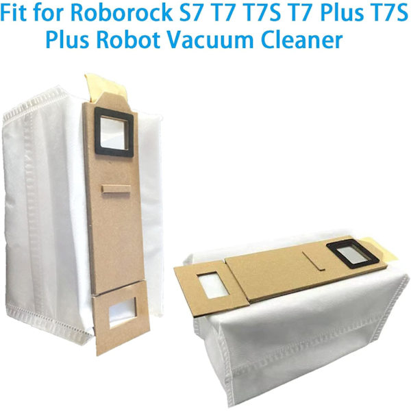 Ersättningskit för dammsugare, dammpåsar med stor kapacitet och enkel installation för Xiaomi Roborock Auto-Empty Dock, 8-pack