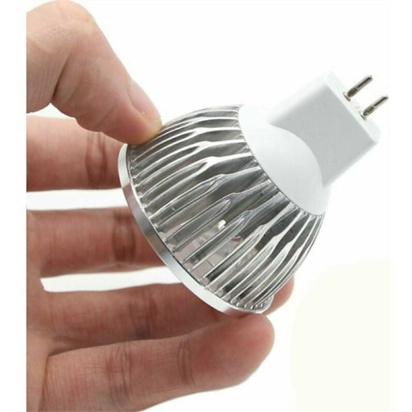 Varmvita MR16 LED-lampor, lågspänning miljövänlig belysning, aluminiumhölje för effektiv värmeavledning, CE RoHS-godkänd för accentbelysning, infälld belysning