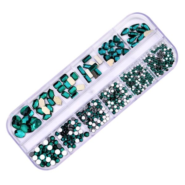 Nail Rhinestones Kristaller Ädelstenar Multi Nagelpärlor， för Nail DIY Crafts Smycken style 5
