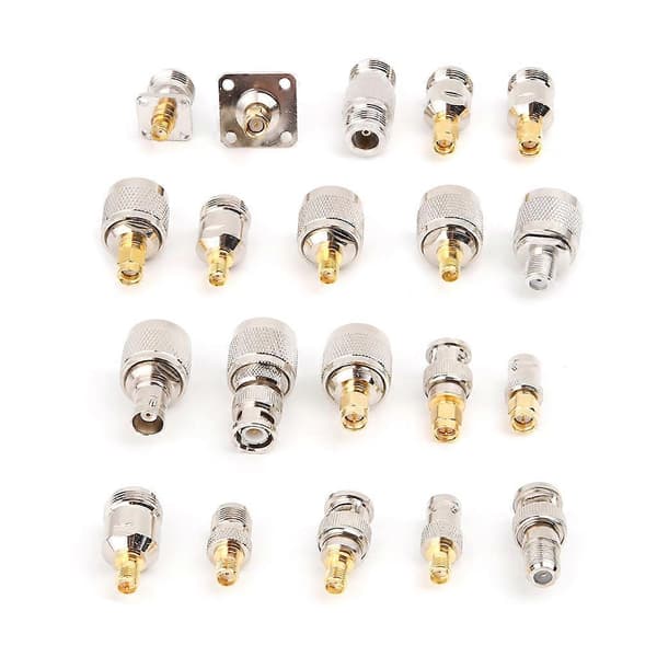20 st N-typ BNC TNC SMA RF-kontaktadapterkit testomvandlare