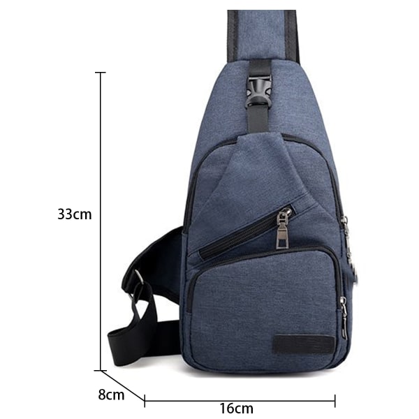 Sling Ryggsäck Multifunktionell Crossbody Väska Sling Väska Dagryggsäck