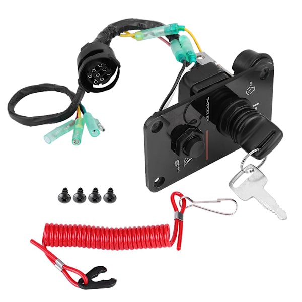 12V enkelknappsomkopplarpanel för Yamaha utombordare Yacht 704-82570-12-00