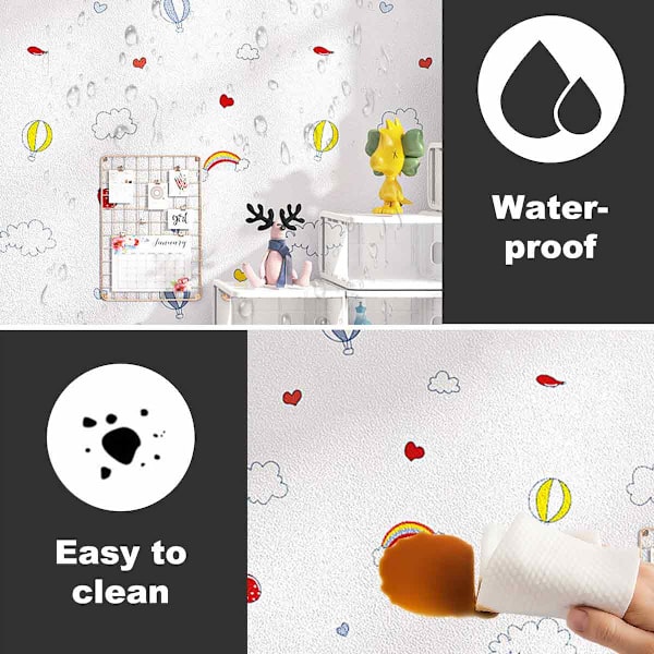 1 rulle Peel and Stick Tapet Kontaktpapir Selvklæbende