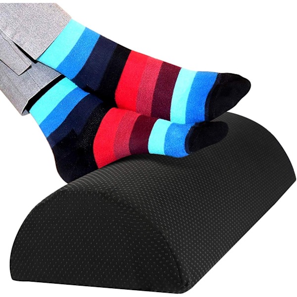Fotstöd i Memory Foam för Oöverträffad Komfort, Hållningskorrigerande Kudde som Säkerställer Hälsosamma Sittvanor, Halkfri Design för Kontor och Hem (004)