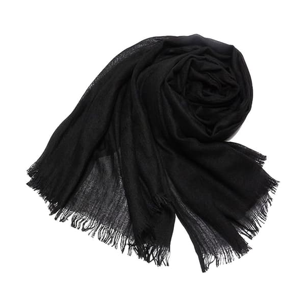Skjerf for kvinner Bomull Lett Stor Lang Mull Skjerf Elegant Ensfargede Skjerf