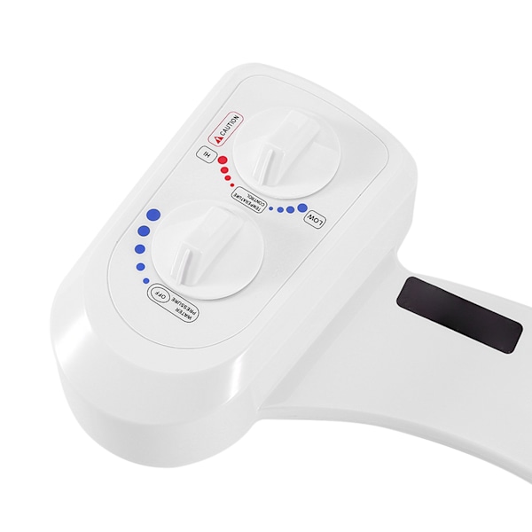 Intelligent Toalett Bidet Set med Dubbel Vridknapp Icke Elektrisk Självrengörande Enkel Munstycke Bidet Toalettfäste G7/8