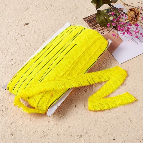 Polyester Frans Tofs Spets Trim Frans Fiber Trim för Sömnad Q