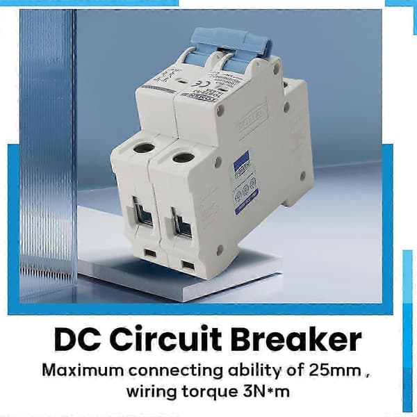 2P 1000V DC dvärgbrytare för solcellssystem - DC MCB-skydd för solpaneler 63A