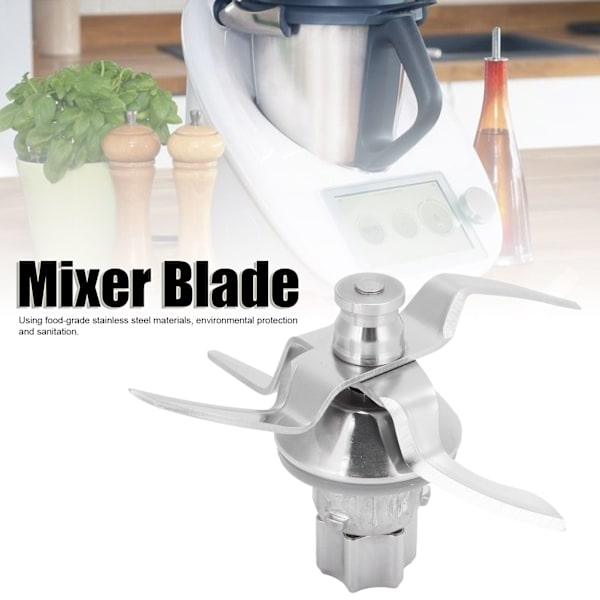Blenderblad i Rustfrit Stål - Mixer Reservedel Tilbehør Passer til Vorwerk Thermomix TM6