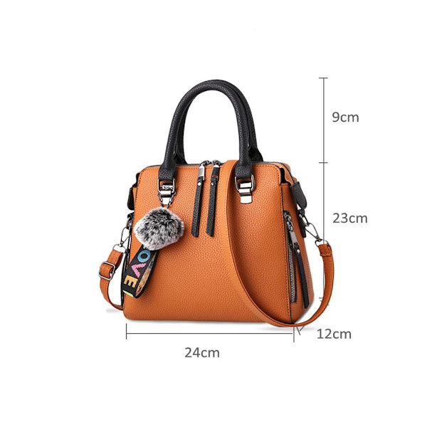 Mode Håndvesker Damevesker Elegant Shopper Tote Lær Skulderveske Kvinner Skulderveske Klassisk Håndtakveske for Kontor Daglig Bruk Svart