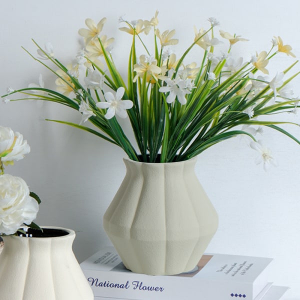 Keramisk blomvas, för heminredning, öppen spis, sovrum, kök