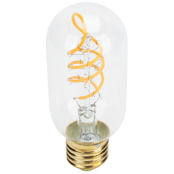Valolamppu Vintage Kaksinkertainen Kierre E27 4W LED Joustava Filamentti Lämmin Valo LED-Lamppu 220V Läpinäkyvä