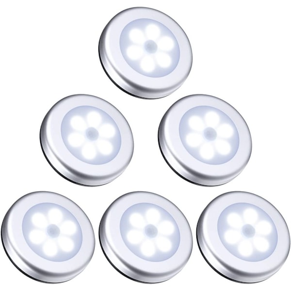 Superstarka LED-lampor Sladdlösa Batteridrivna Rörelsesensorlampor, PIR Rörelse- och Ljussensor, Omedelbar Belysning Inom 3 Meter, Perfekt För