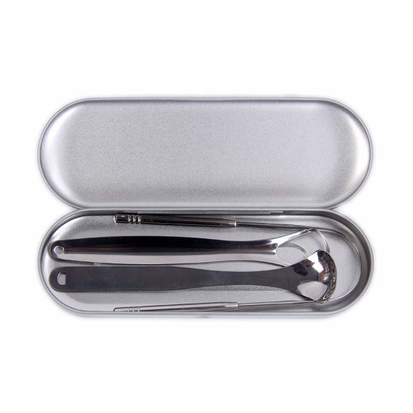 3st Tungskrapa Set, Clean & Hygienic, Silver