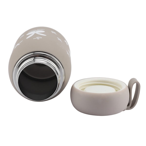 Isolerad kaffeflaska, håller varma drycker varma, vakuummugg med sött kaninmönster, perfekt för resor, skola och picknickar