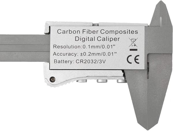 Digital skyvelære 150 mm 6\" karbonfiber stor LCD-skjerm for Inter